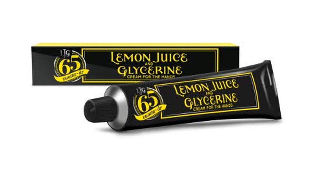 Lemon Juice & Glycerine -käsivoide hoitaa ja kosteuttaa.