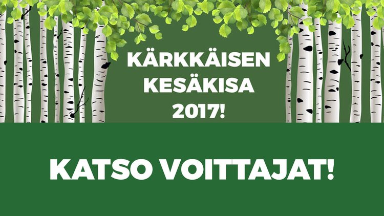 Kärkkäisen Kesäkisan 2017 pääpalkinto Muorin sauna meni Lahteen